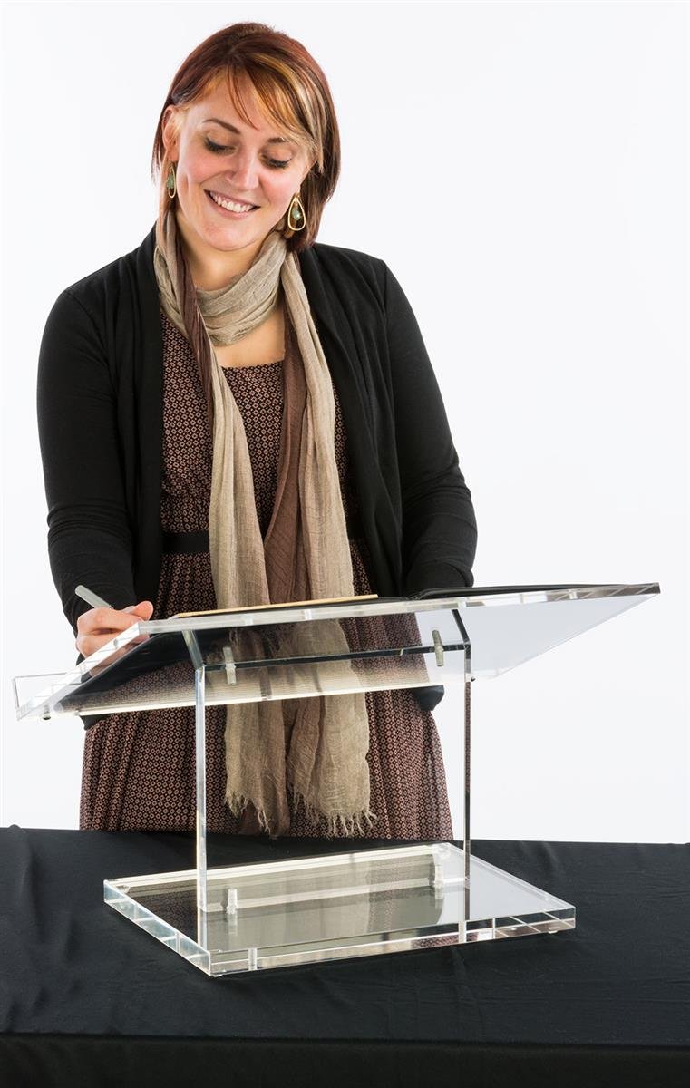 Portable Wooden Tabletop Lectern Podium - 22
