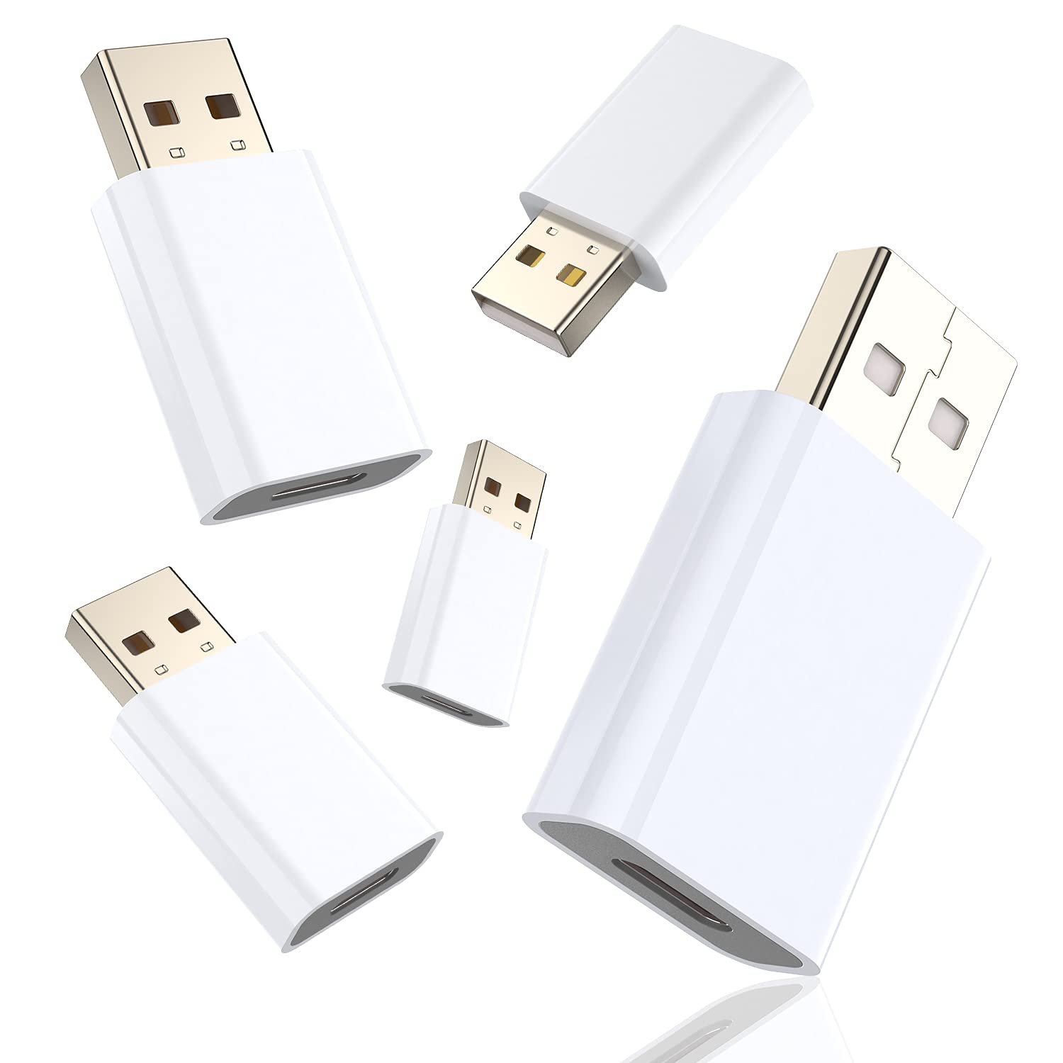 USB C Female to USB Male Adapter - Type C to A Charger Converter Compatible with iPhone 16/15/14/13/12 Pro Max/Mini, iPad, AirPods, Galaxy Note & Google Pixel 9/8/7 XL - Perfect for Travel, Office & Home Charging Solutions