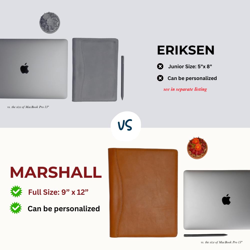 Premium Leather Padfolio Organizer 9