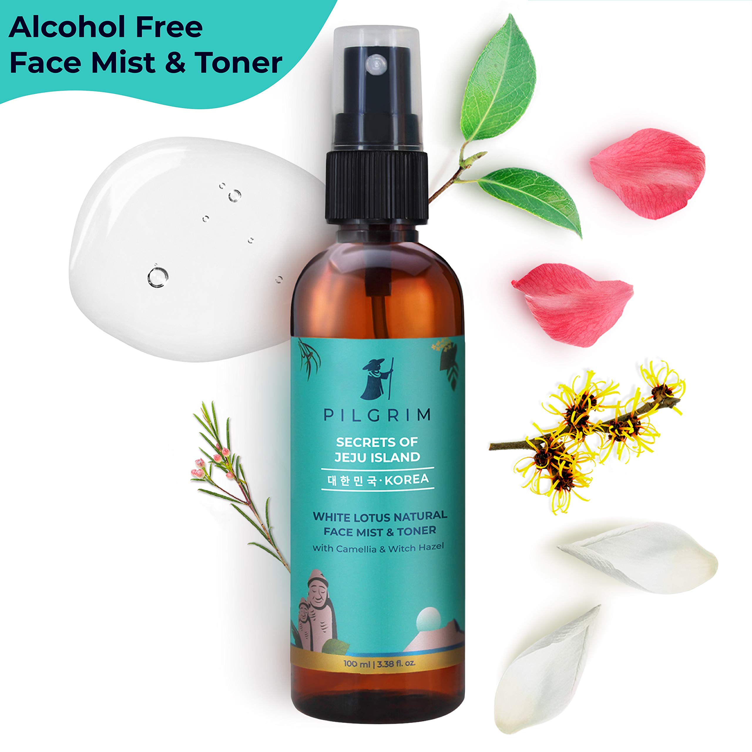 Volcanic Lava Face Cleanser 100ml & 1% Retinol Hyaluronic Acid Serum 30ml - Skin Tightening & Brightening Set for All Skin Types | Men & Women | Daily Hydration Routine for Pilgrim Day & Travel Skincare