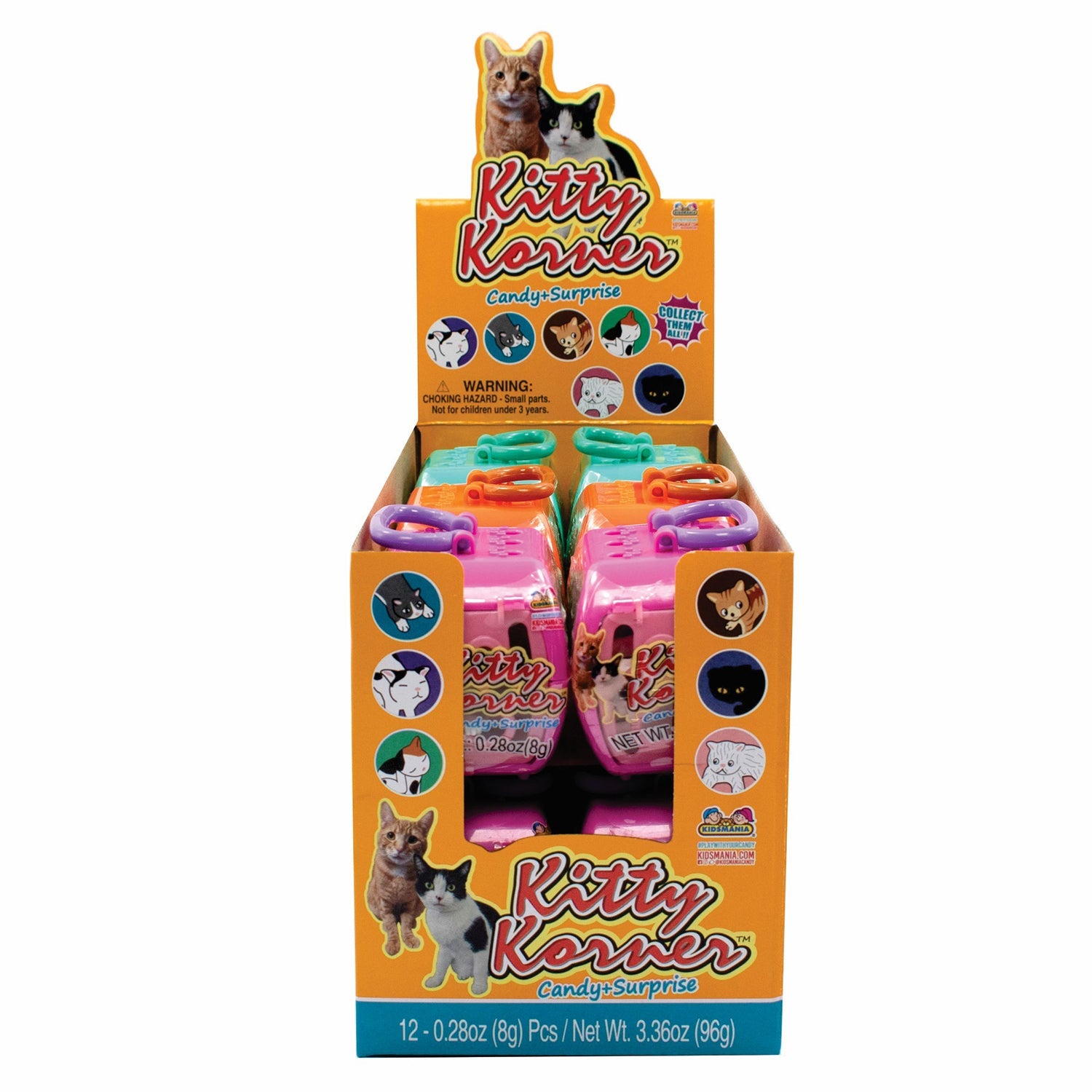 Kidsmania Kitty Korner Cat Toys - 12 Count Box Set for Indoor Playtime & Interactive Fun with Your Feline Friend