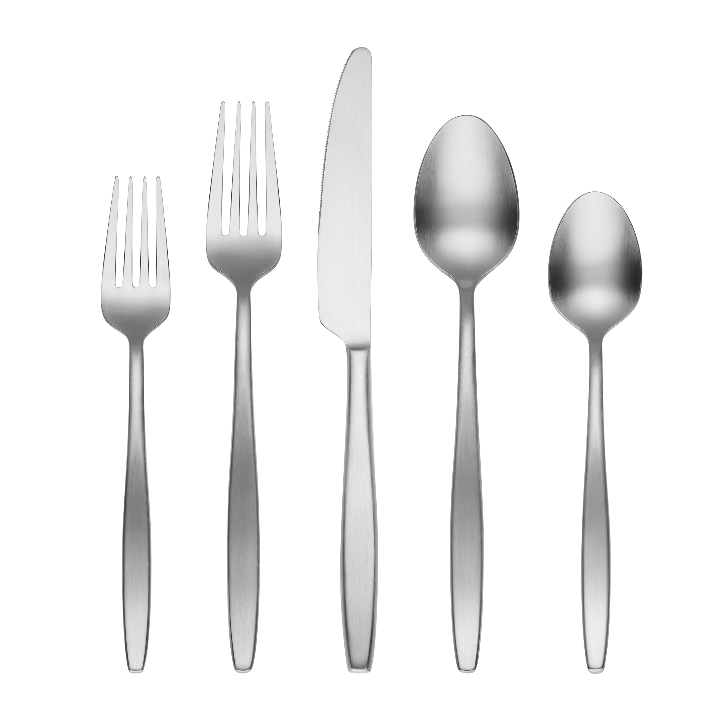 Nylah Satin 20-Piece Flatware Set - Stainless Steel Silverware Set for 4 - Elegant Dining Utensils for Home, Restaurant & Wedding - Perfect for Dinner Parties, Holidays & Formal Occasions