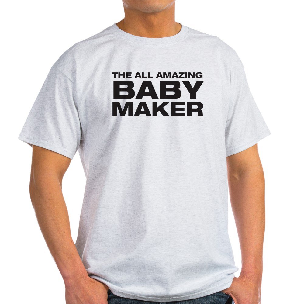 Funny All Amazing Baby Maker Light T Cotton T-Shirt for Men & Women - Perfect for Pregnant Couples, Baby Showers & Parenting Humor Gifts