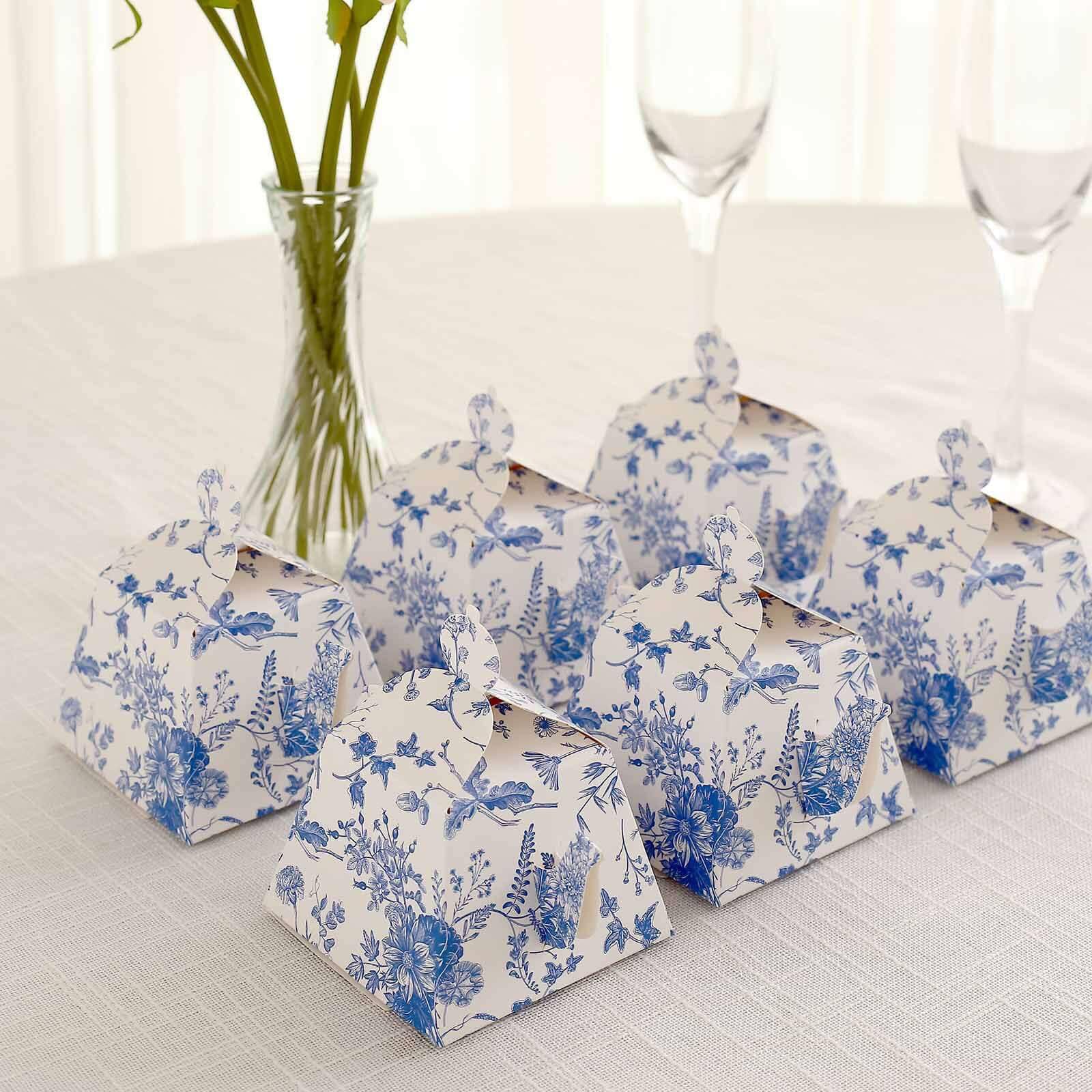 Efavormart 25 Pack Mini Teapot Gift Boxes - Floral Print for Tea Party Favors