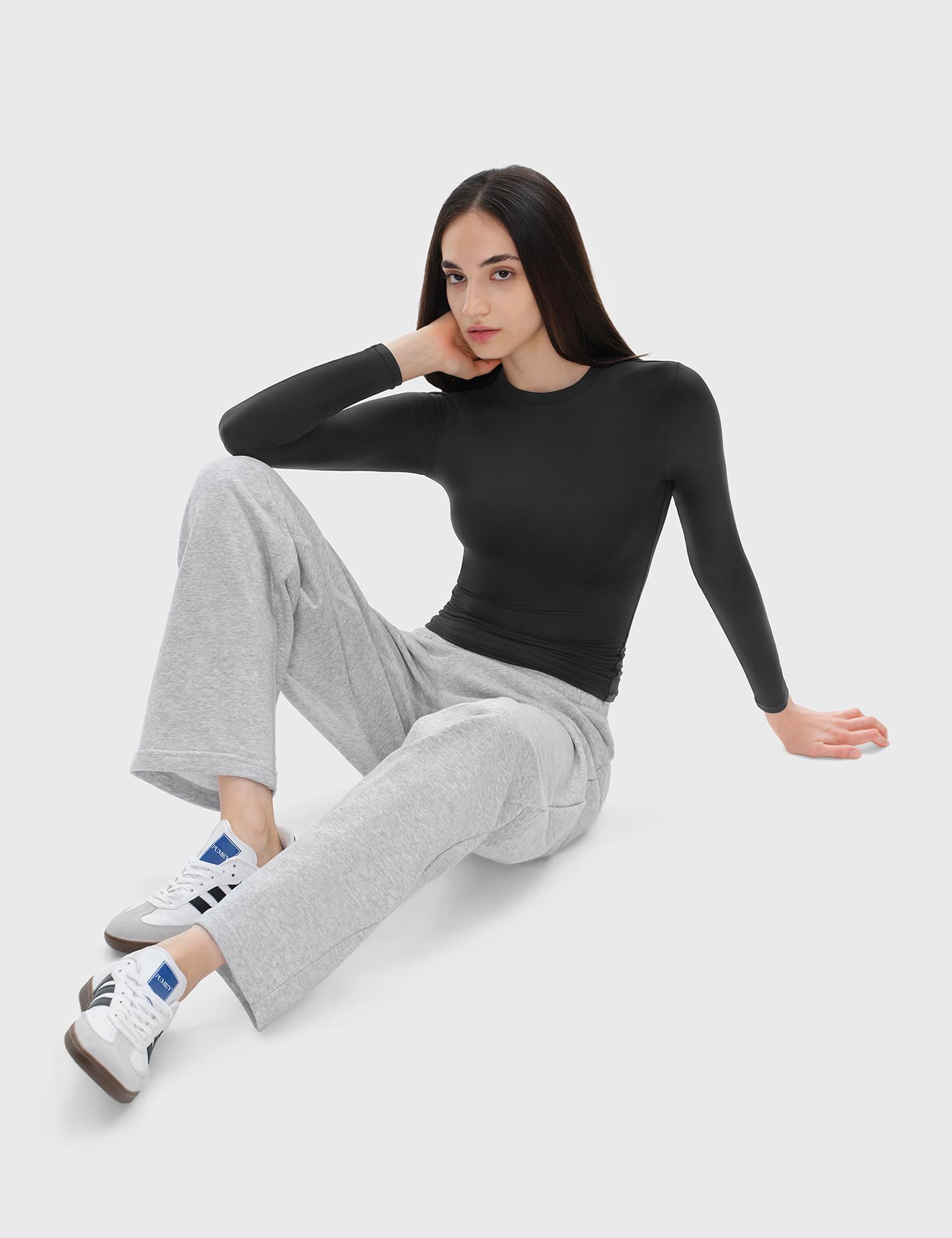 PUMIEY Women's High Waisted Wide Leg Sweatpants - Soft Lounge Pants with Straight Baggy Fit for Yoga, Running & Casual Wear | Airy Collection Comfortable Workout Pants