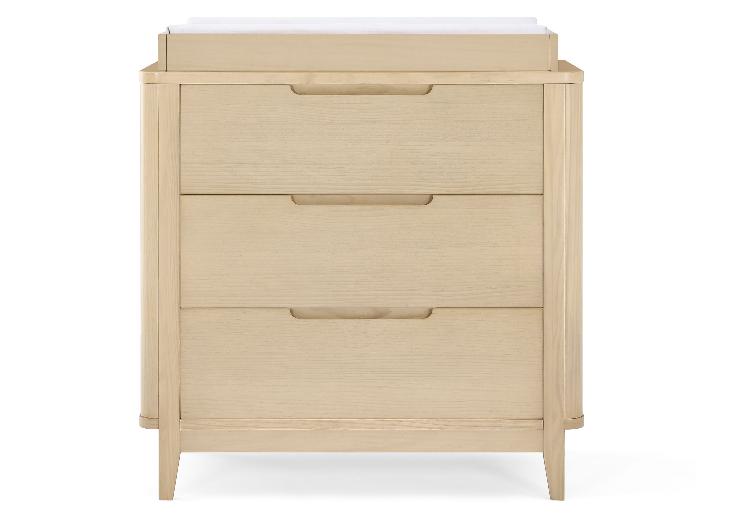 Noah 3 Drawer Dresser with Changing Top & Interlocking Drawers - Nursery Storage Solution for Baby Clothes, Diapers & Essentials | Perfect for Newborns & Toddlers