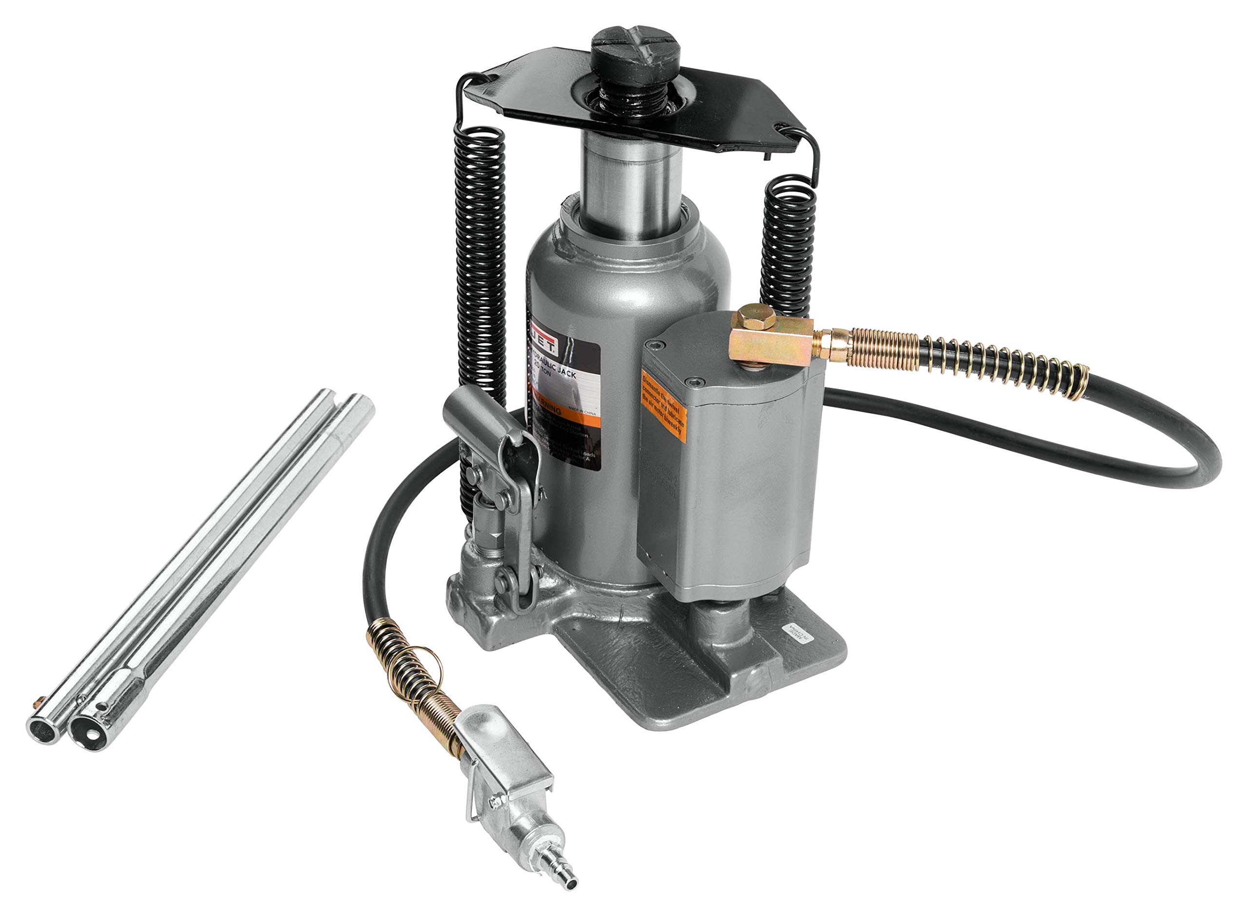 JET 20-Ton Air/Hydraulic Bottle Jack (AHJ-20) - Heavy Duty Car Lift, Vehicle Repair & Industrial Use - Perfect for Auto Shops, Construction Sites & Emergency Roadside Assistance