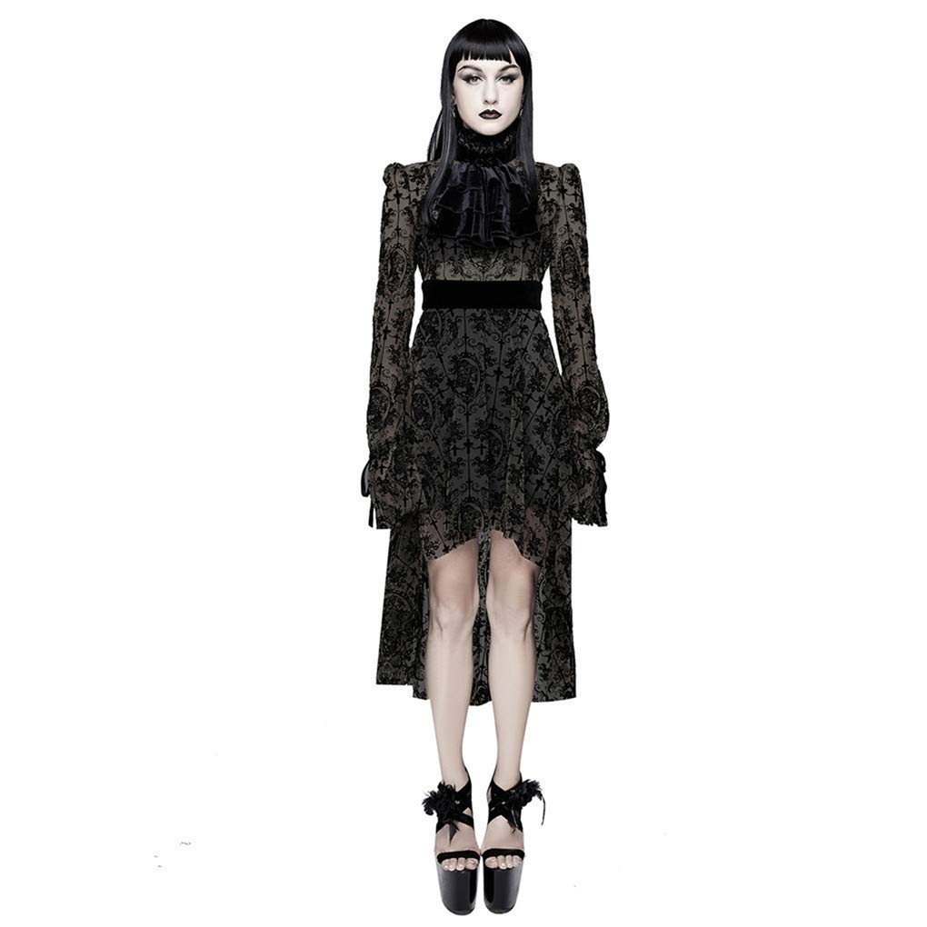 Sexy See-Through Lace Gothic Dress for Women - Elegant Evening Party Dress for New Year's Eve, Date Night & Special Occasions