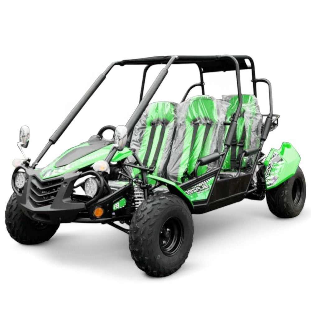 TrailMaster Blazer 200EX 4-Seater Go Kart - Off-Road Racing & Family Fun - Perfect for Backyard, Trail Riding & Outdoor Adventures