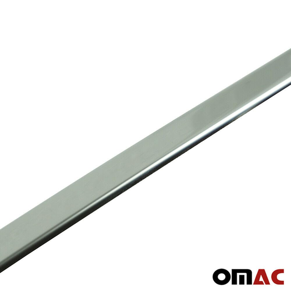 OMAC Rear Trunk Tailgate Door Handle Cover for Smart ForTwo 2007-2015 - Stainless Steel Silver - Perfect for Car Protection & Style Upgrade
