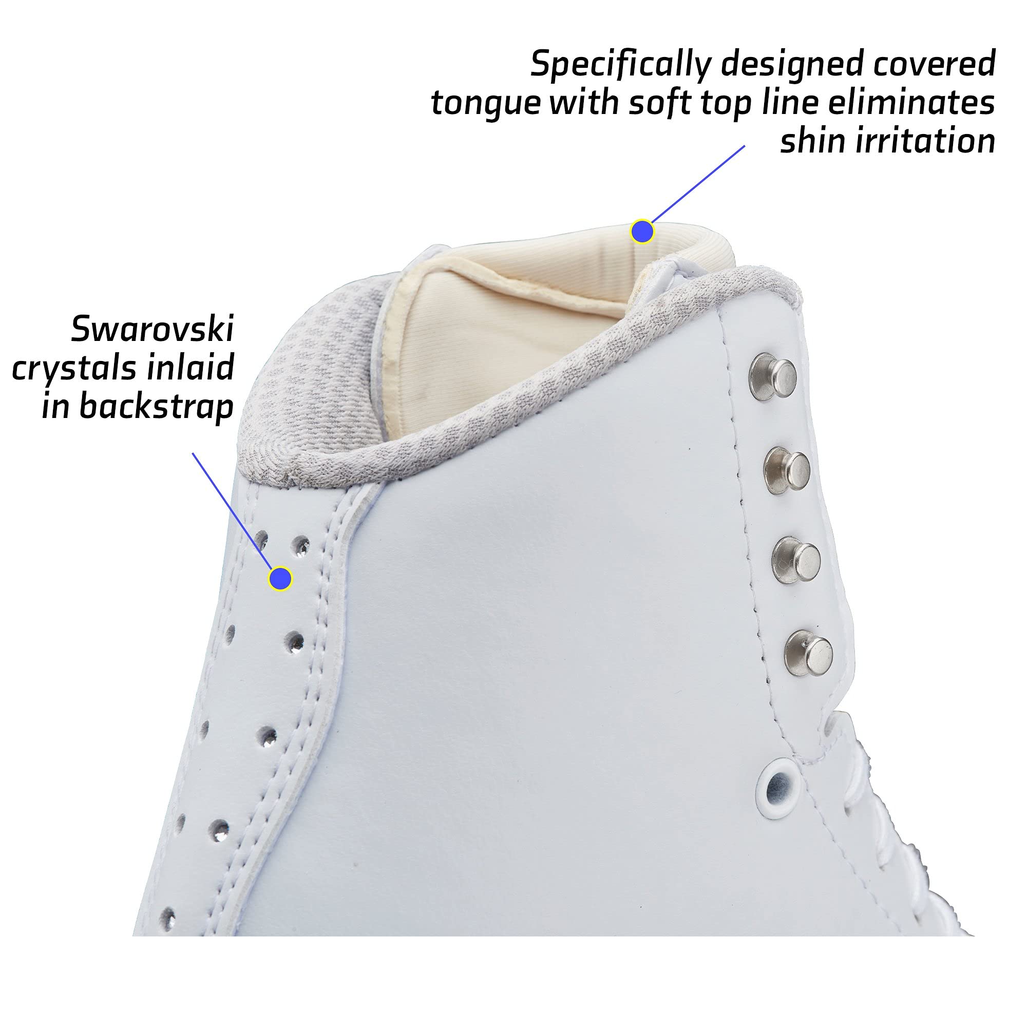 Jackson Ultima Women's Freestyle Ice Skates - Aspire Figure Skating Boots for Beginners & Professionals - Perfect for Ice Rinks, Competitions & Recreational Skating
