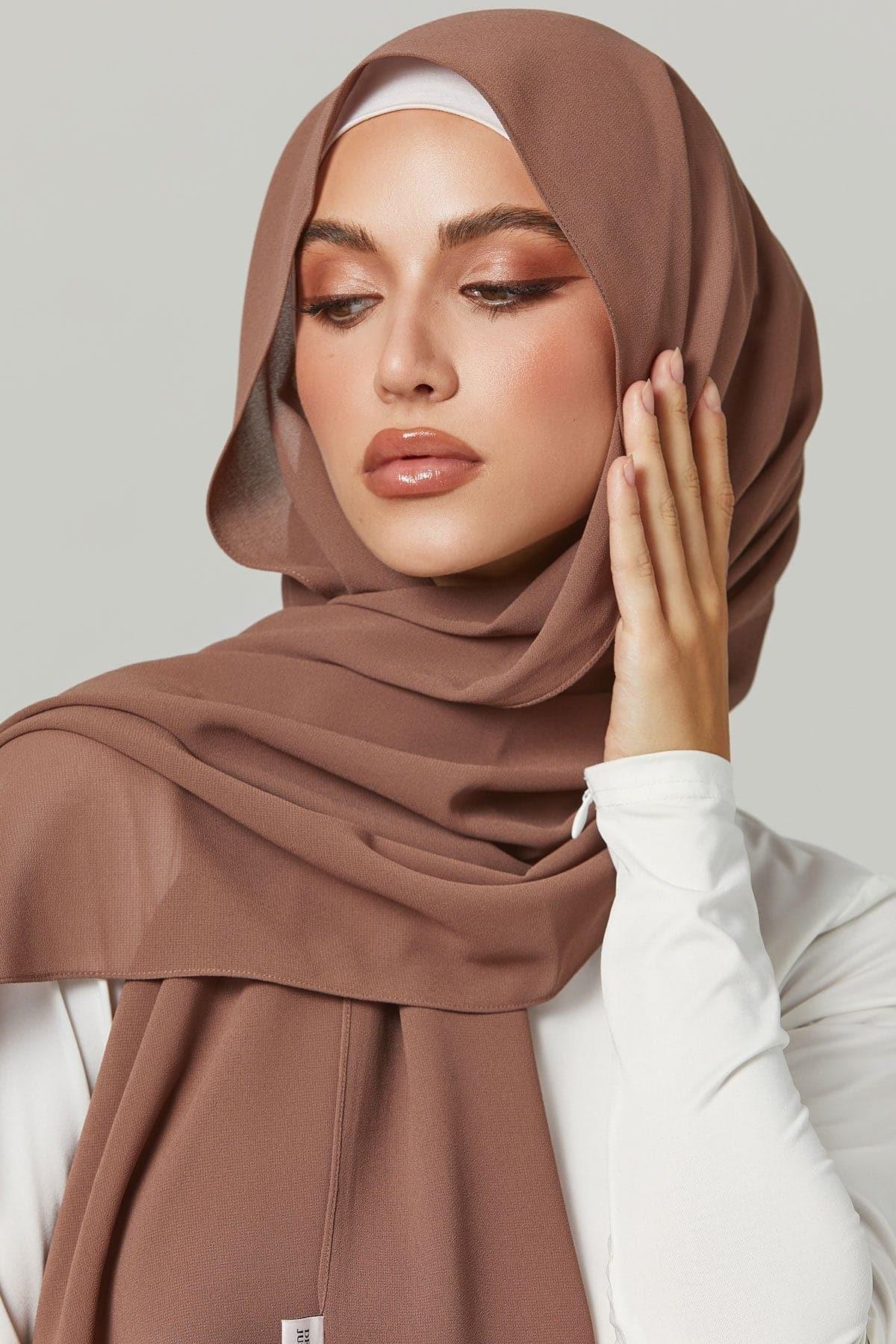 Luxury Chiffon Hijab Scarf - Soft & Lightweight Muslim Headscarf for Women - Perfect for Daily Wear, Prayer, and Special Occasions
