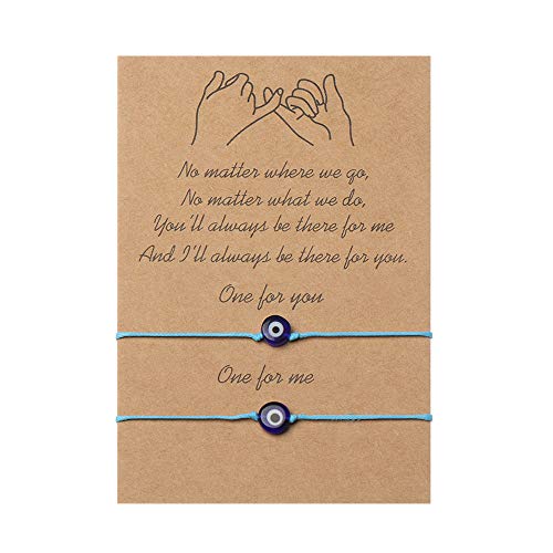 2-Piece Adjustable Wax Thread Friendship Bracelet Set - Handmade Woven Knit Anklet & Bracelet for Best Friends - Perfect for Gifts, Parties, and Everyday Wear