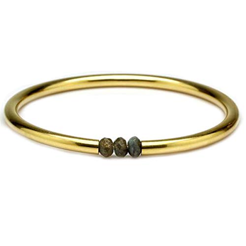 Labradorite Beaded-Bangle