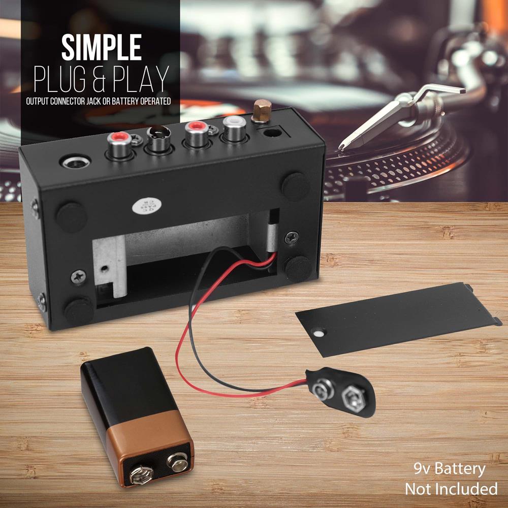 High-Quality Phono Turntable Preamp - MM/MC Phono Preamplifier for Vinyl Records - Perfect for Home Audio & DJ Setups