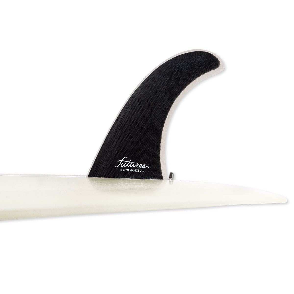 FUTURES Performance 7.0 PG Fiberglass Surfboard Fin - Single Fin for Surfing - Black/Grey - Ideal for Classic Longboards & Retro Surfing Styles