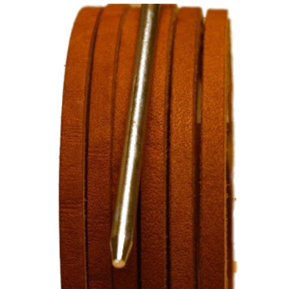 TOFL Softball and Baseball Glove Lace Repair Kit - 6 Premium Leather Laces with Lacing Needle for Catchers Mitt, Fastpitch & Baseball Gloves - Perfect for Glove Maintenance & Field Repairs