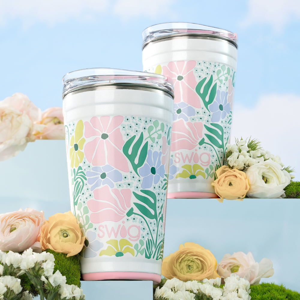 24oz Plastic Party Cups for Garden Party, Outdoor BBQ, Picnic & Summer Events - Bulk Disposable Drinking Cups for Beer, Soda & Cocktails