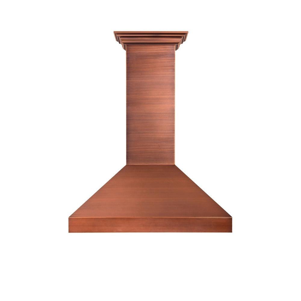 ZLINE 8667C Convertible Designer Series Copper Wall Mount Range Hood - Premium Kitchen Ventilation for Modern Homes | Perfect for Cooking, Baking & Grilling