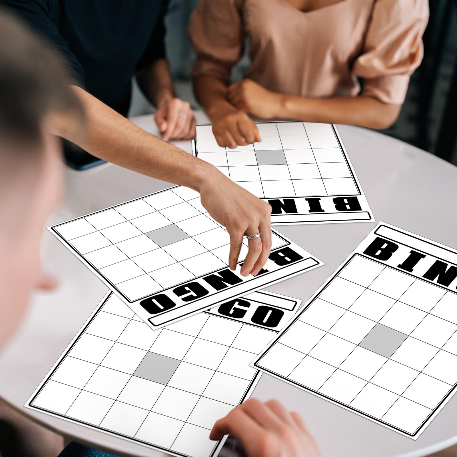 36-Piece Blank Bingo Cards Set - Jumbo White Bingo Game Boards for DIY Customization - Bulk Large Blank Bingo Sheets for Adults - Perfect for Parties, Family Game Nights & Gift-Giving