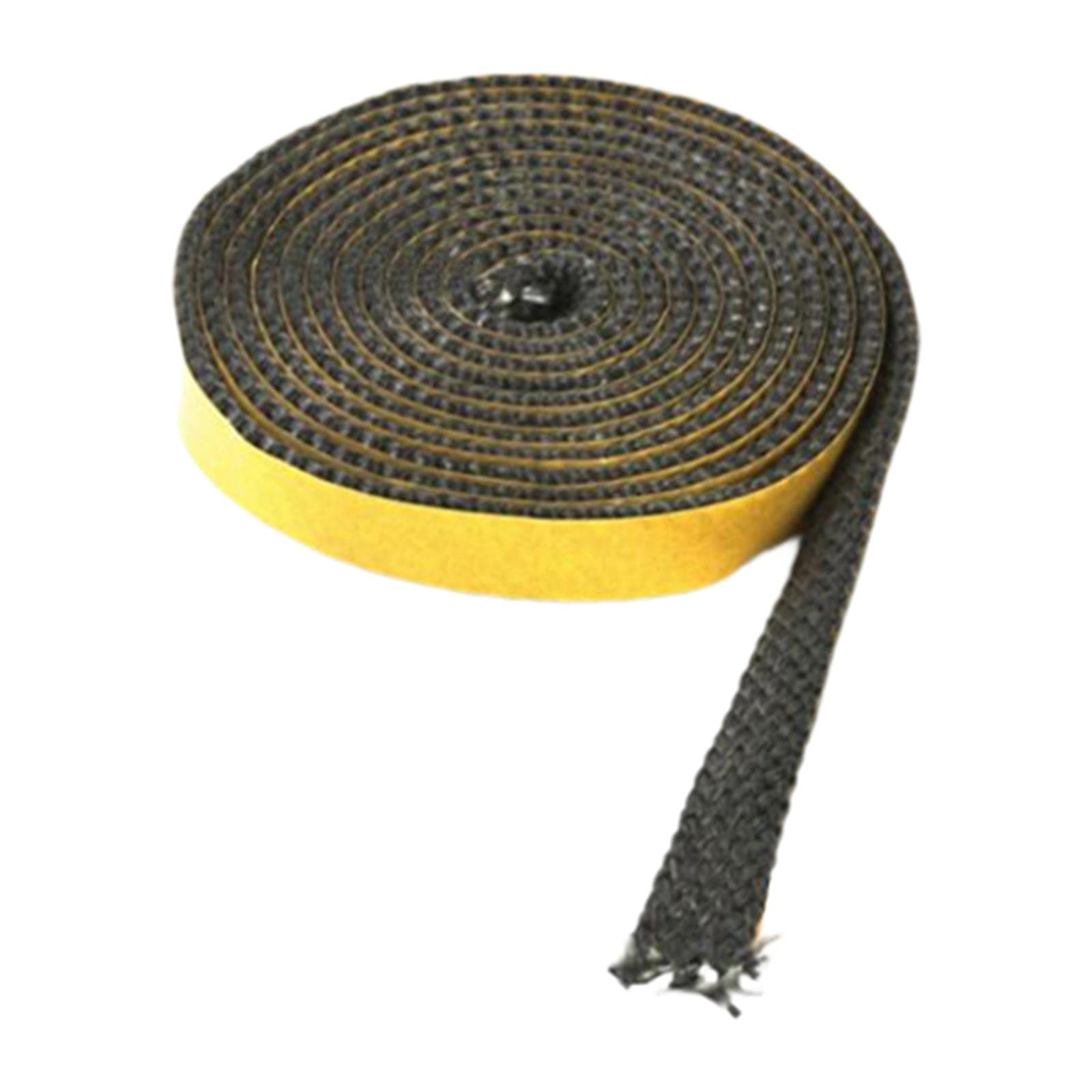 WeiLaiKeQi Self-Adhesive Stove Window Glass Gasket Tape - 3mm x 20mm x 200cm Flat Stove Door Seal for Fireplace & Wood Stove - Heat Resistant & Durable - Perfect for Repairing Cracked or Loose Stove Glass Seals (Ideal for Wood Stoves, Fireplaces, and Pellet Stoves)
