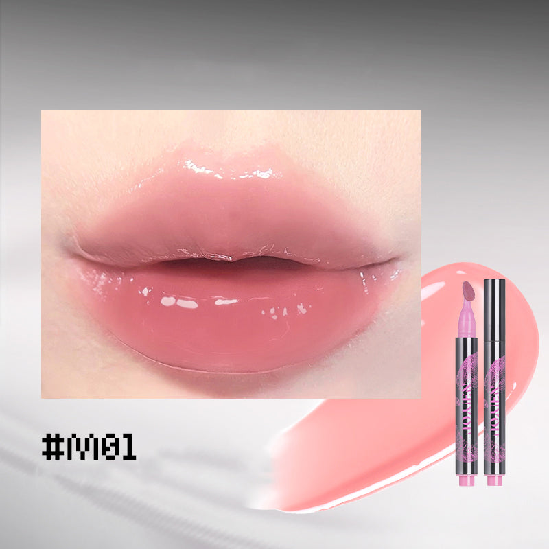 NEIYOU Crystal Clear Lip Gloss Pen - Hydrating Shine with Vitamin E - Perfect for Daily Wear, Parties & Makeup Looks