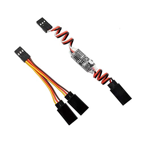 Multi-Mode RC Radio Transmitter Electronic AUX Channel Switch - PWM Controlled LED Receiver Control Module for RC Cars (2-Pack) - Perfect for Remote Control Vehicle Lighting & Accessory Management