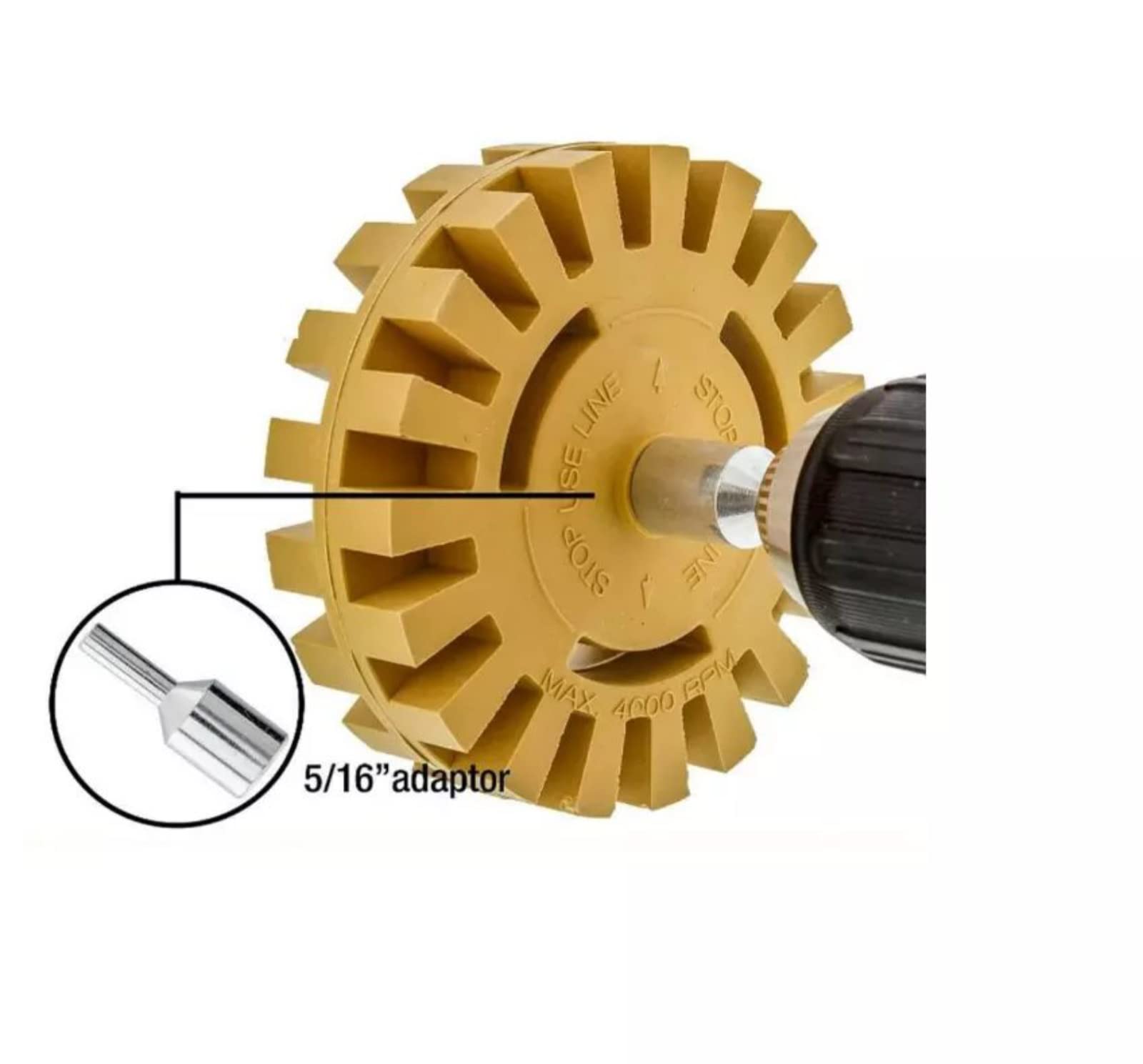 Best Decal & Sticker Remover Tool - Rubber Eraser Wheel for Cars, Walls, Glass - Easy Adhesive Residue Cleaner for Home & Office Use