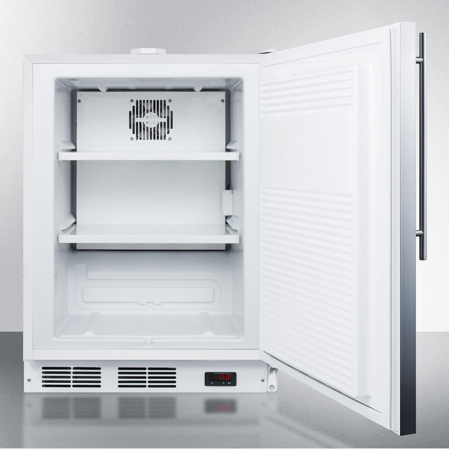 Accucold 24-Inch Wide Built-In All Freezer ADA Compliant ACF48WSSHVADA - Perfect for Restaurants, Home Kitchens & ADA-Compliant Spaces