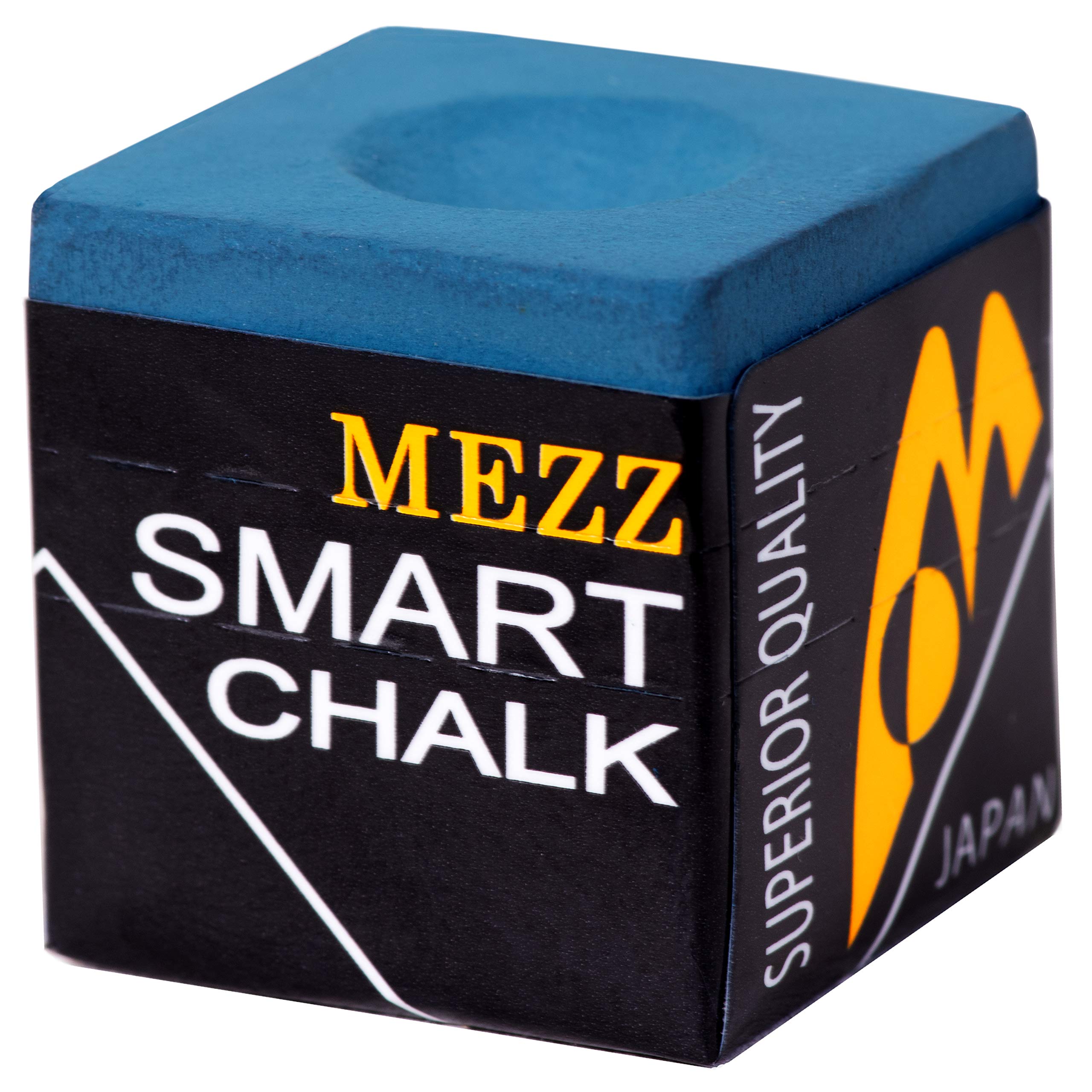 Premium Mezz Smart Pool Cue Billiard Chalk - Blue (1 Piece) - Professional Snooker & Pool Accessories for Enhanced Grip & Precision Shots