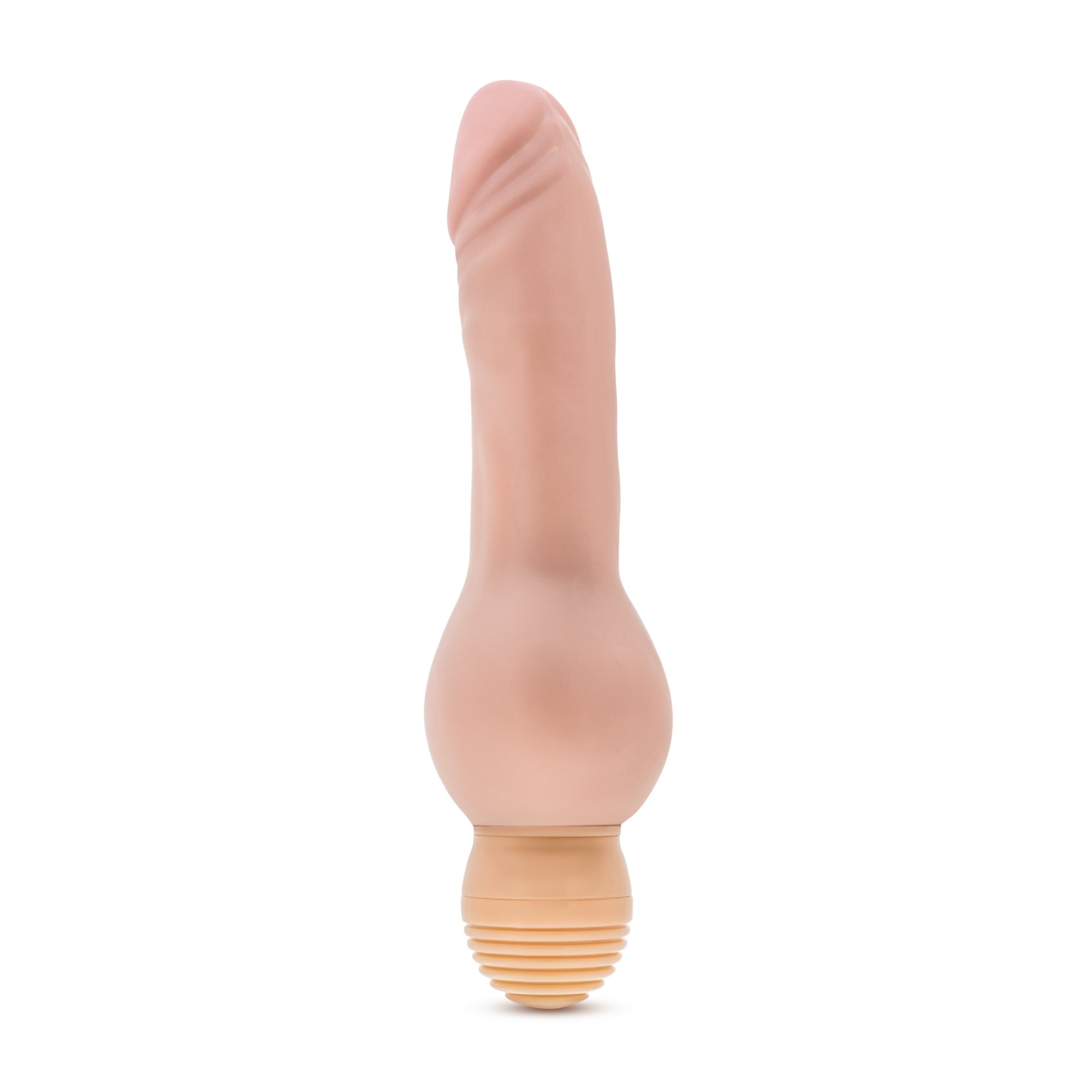 Blush Novelties 6.5 Inch Realistic Curved Vibrating Dildo - Waterproof Silicone Adult Sex Toy for Women - Multi-Speed G-Spot Stimulator with Wide Base for Hands-Free Play (Pink) - Perfect for Solo Play, Couples & BDSM Scenes