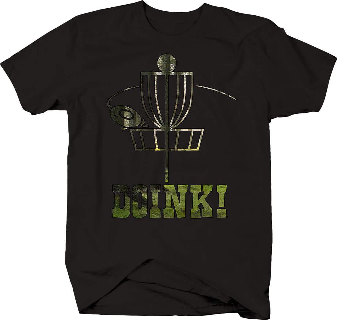 Doink Chain Smoker Disc Golf T-Shirts for Men - Comfortable & Stylish Activewear for Disc Golf Enthusiasts | Perfect for Tournaments, Casual Play & Outdoor Activities