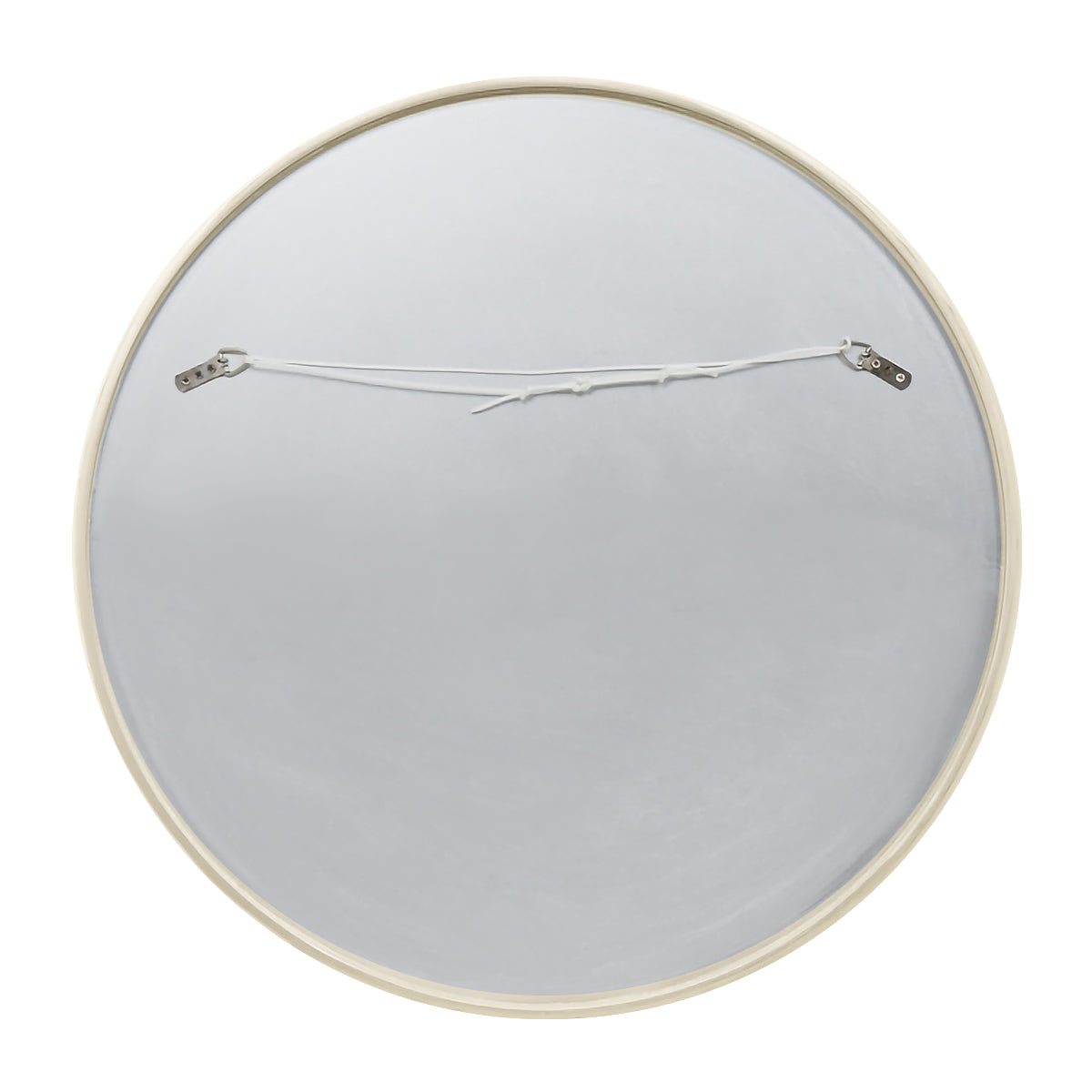 Bella Round Wall Mirror - 24 Inch Silver Framed Decorative Mirror for Living Room, Bedroom, Bathroom & Entryway - Shatterproof Glass, Easy to Hang, Modern Home Decor