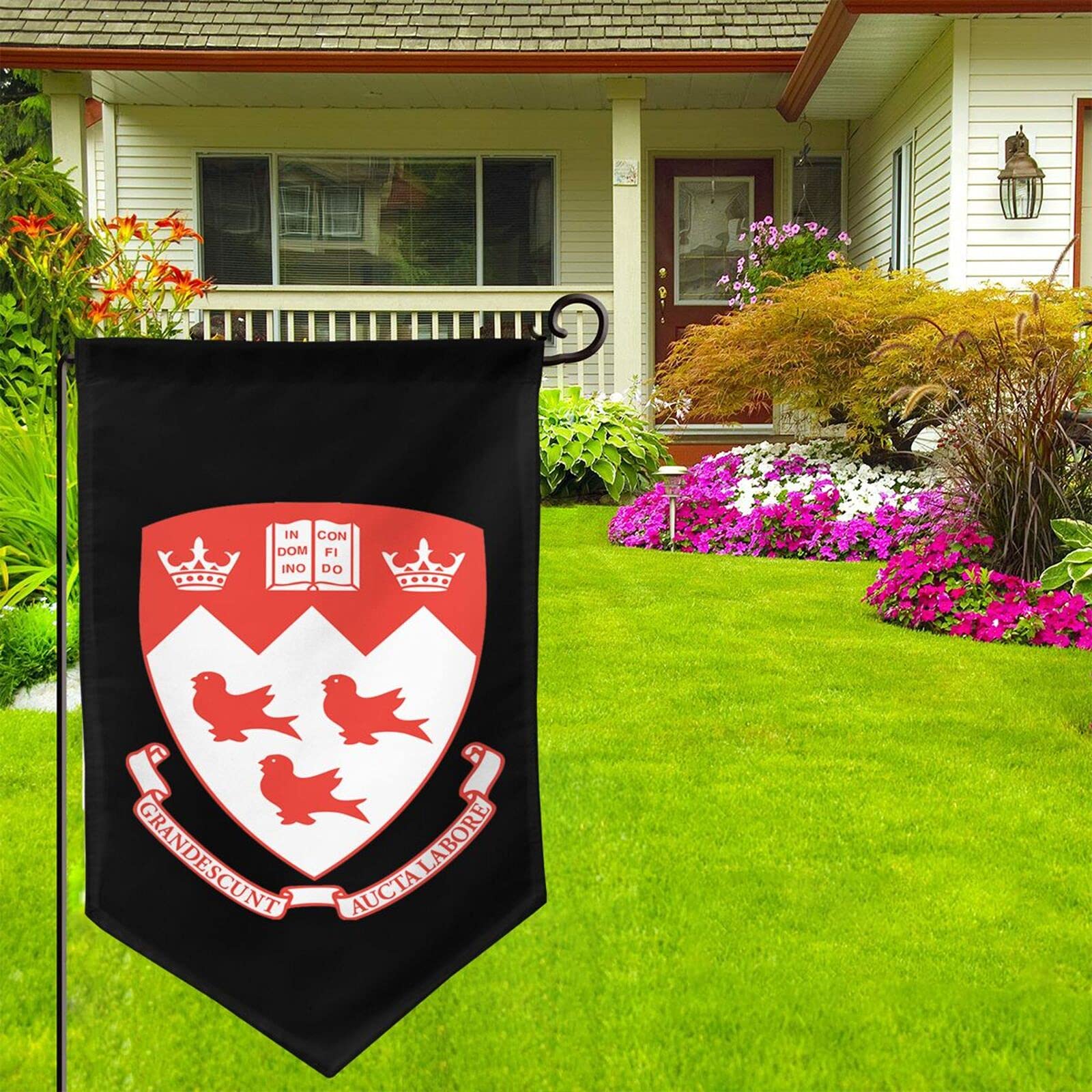 Voglawear McGill University Garden Flag - Double Sided Outdoor Bunting for Home, Yard & Campus Decor - Perfect for School Spirit, Alumni Pride & Seasonal Celebrations