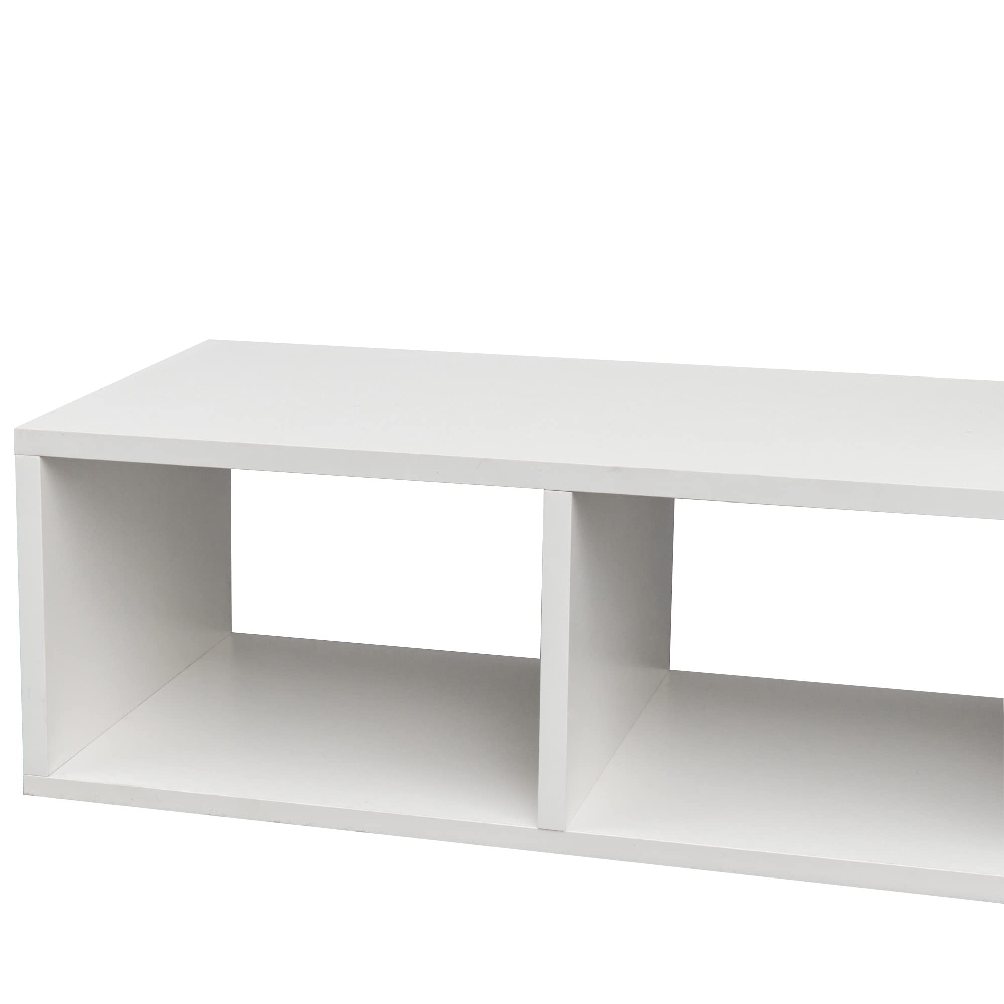 Modern TV Stand Console with Storage - Entertainment Center & Media Shelf for Living Room, Bedroom, Home Theater - Perfect for Organizing TVs, Books, and Gaming Consoles