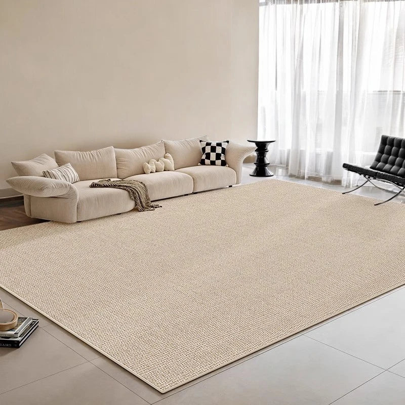Analia Polyester Minimalist Textured Waterproof Living Room Rug - Soft Non-Slip Area Carpet for Home, Bedroom, Office & Dorm Decor
