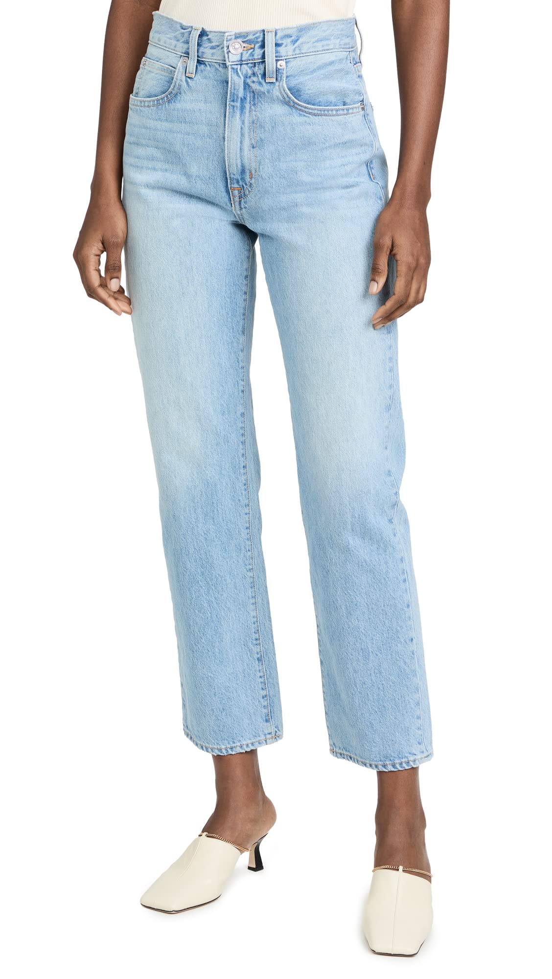 SLVRLAKE Women's London Ankle Jeans - High Waist Skinny Denim Pants for Casual & Work Outfits | Perfect for Office, Date Night & Everyday Wear