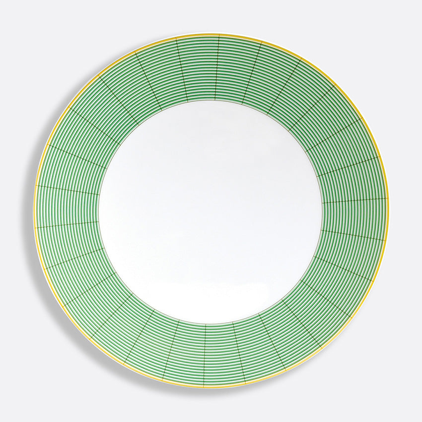 Bernardaud Jardin Indien Ultra Flat Service Plate - Elegant French Porcelain Dinnerware for Fine Dining & Special Occasions