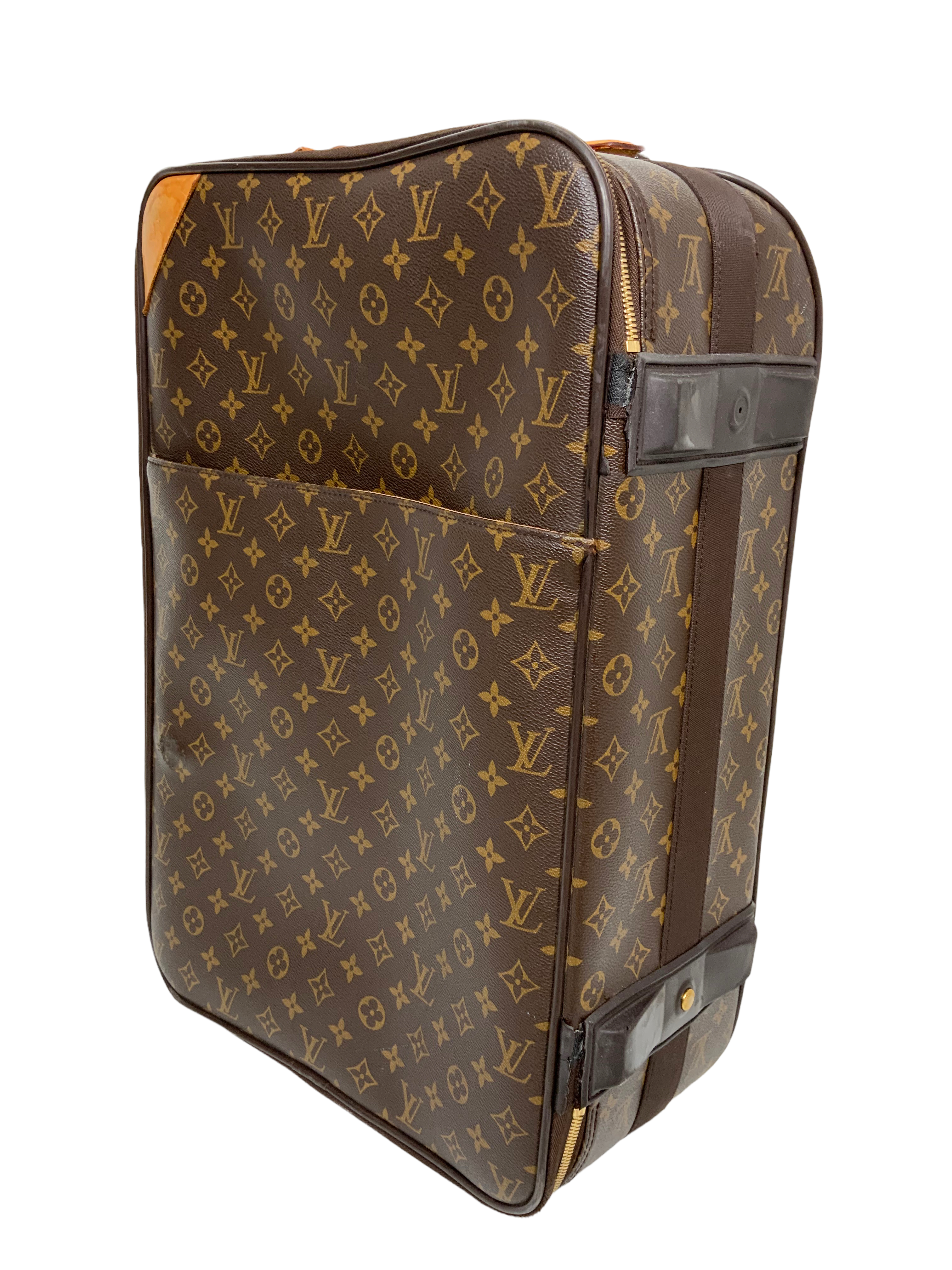Louis Vuitton Pegase 50 Monogram Canvas Rolling Suitcase - Luxury Travel Luggage for Business Trips & Vacations | Spinner Wheels, TSA Lock & Durable Design