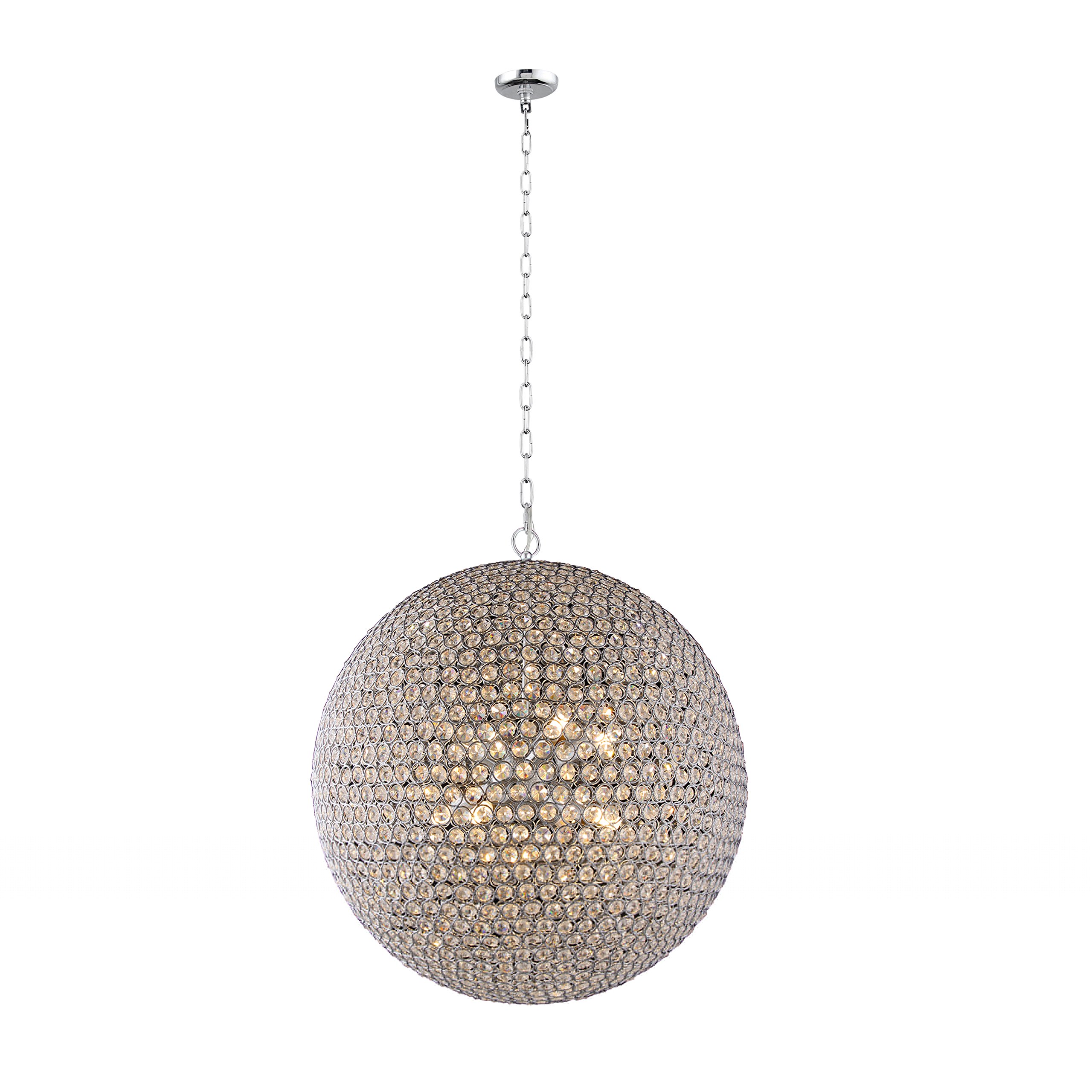 8-Light Round Crystal Chandelier - 19