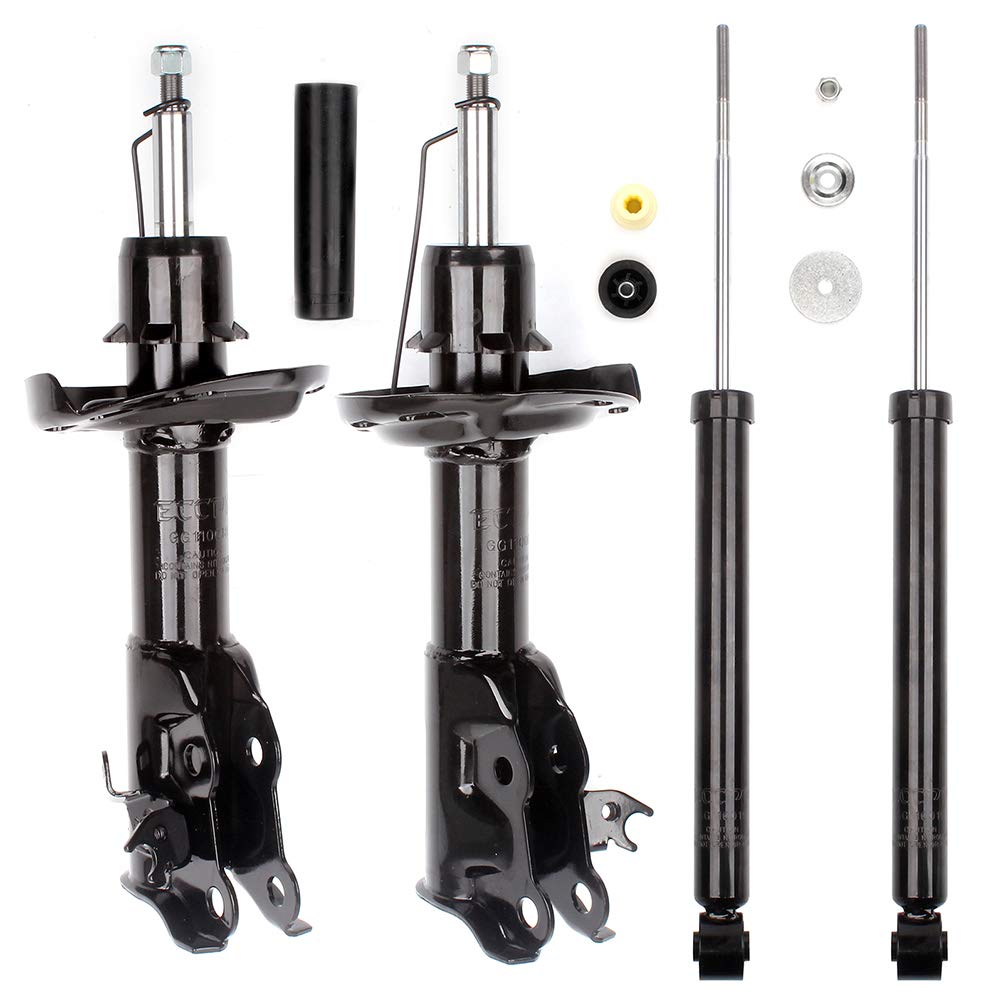 ROADFAR 4-Piece Front & Rear Shock Absorber Set - Compatible with 2006-2010 Honda Civic Sedan/Coupe - Durable Struts & Shocks Replacement for Smooth Ride & Better Handling - Perfect for City Commuting & Highway Driving