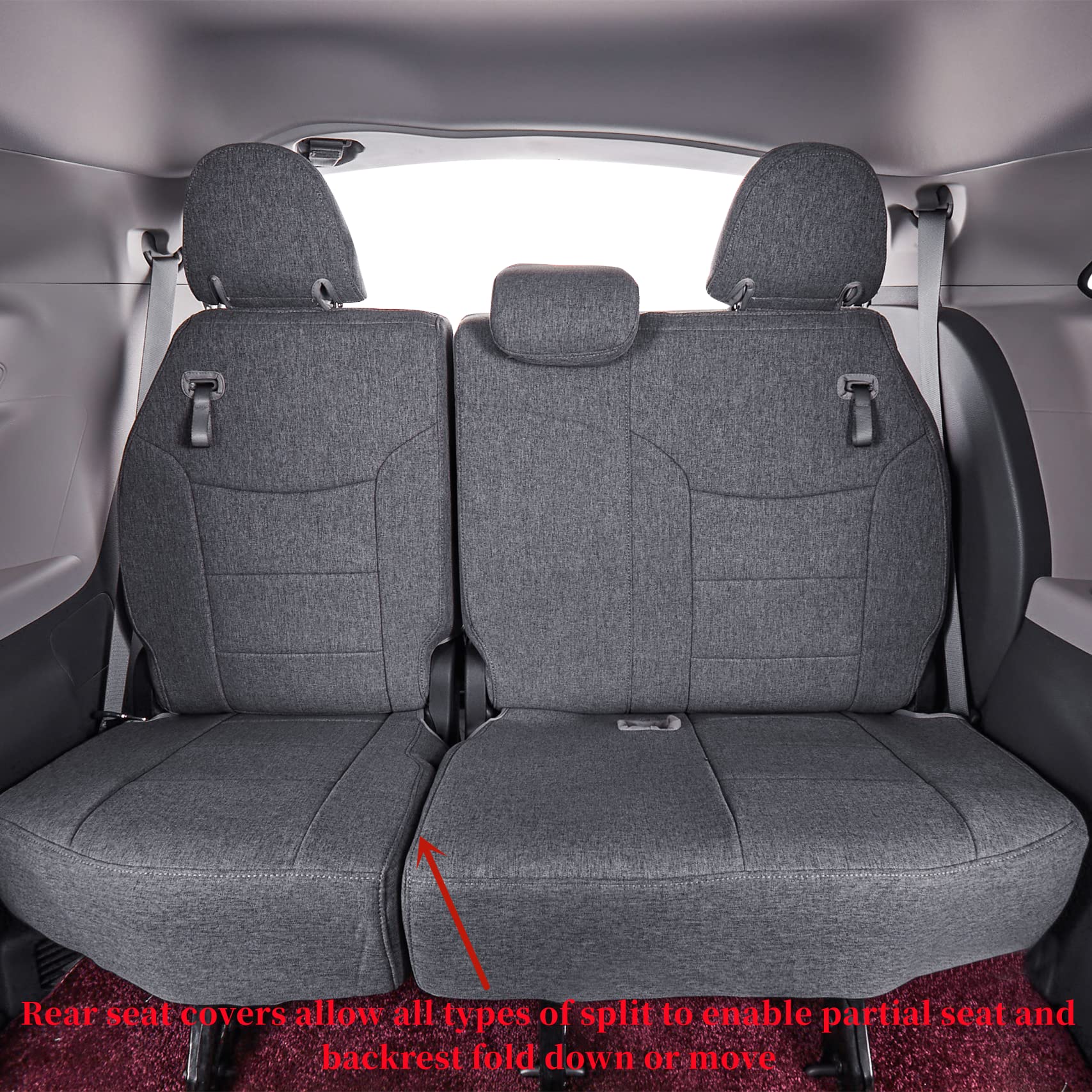 Coverdream Custom Fit Car Seat Covers - Full Coverage Universal Design with Airbag Compatibility | Perfect for SUVs, Trucks & Sedans | Durable Protection for Pets, Kids & Daily Commute
