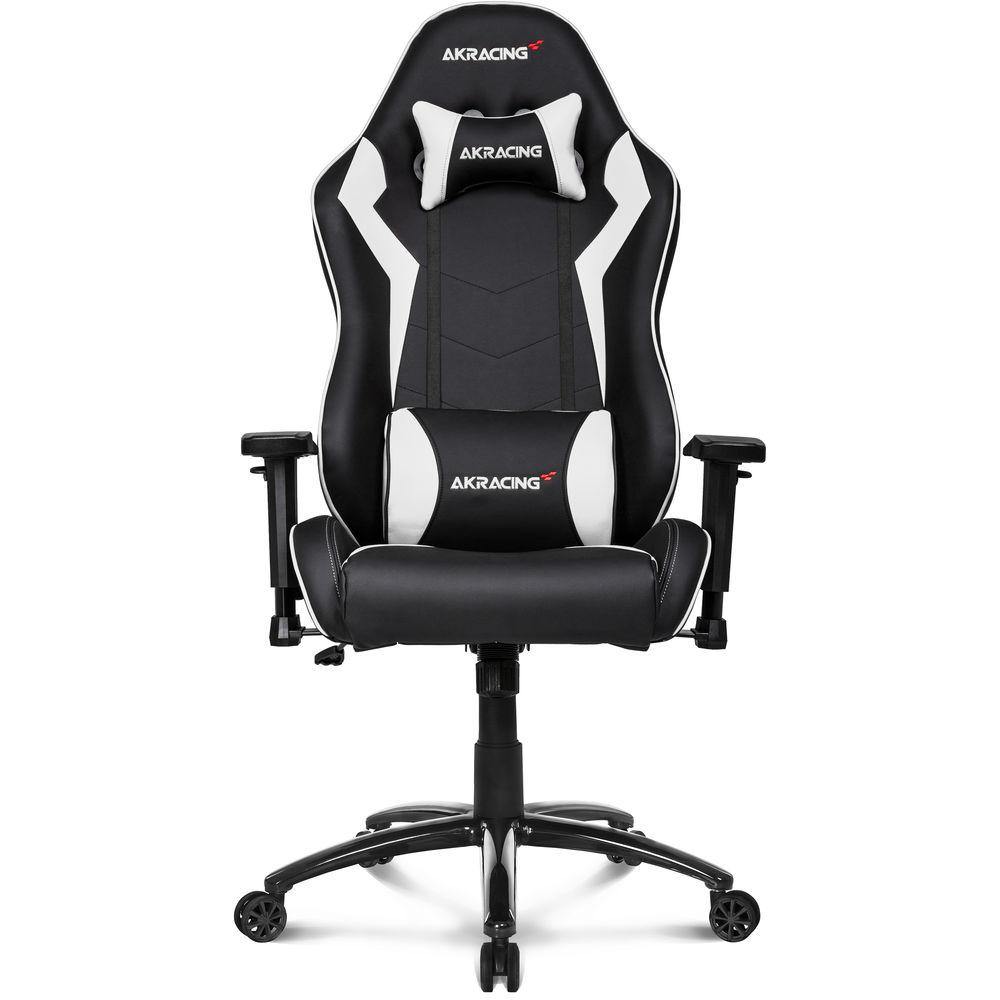 AKRacing Octane Ergonomic Gaming Chair - White | High Back Racing Style with Adjustable Armrests & Lumbar Support | Perfect for PC, Office, and Esports Gaming Setup