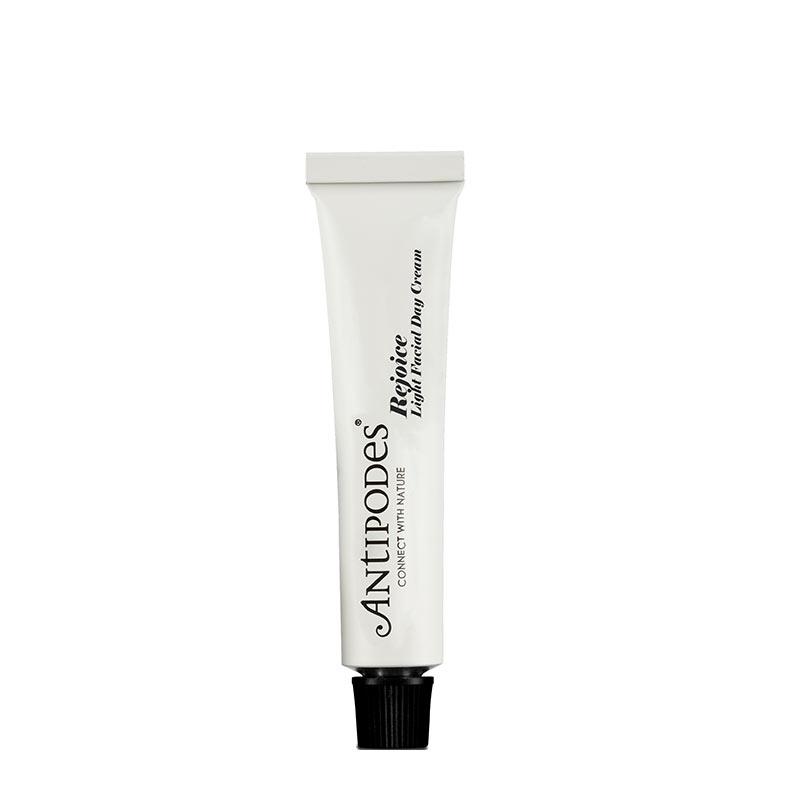 Antipodes Rejoice Light Facial Day Cream - Travel Size (1.69 oz) | Vegan, Organic Moisturizer for Dry & Sensitive Skin | Perfect for Daily Hydration & On-the-Go Skincare