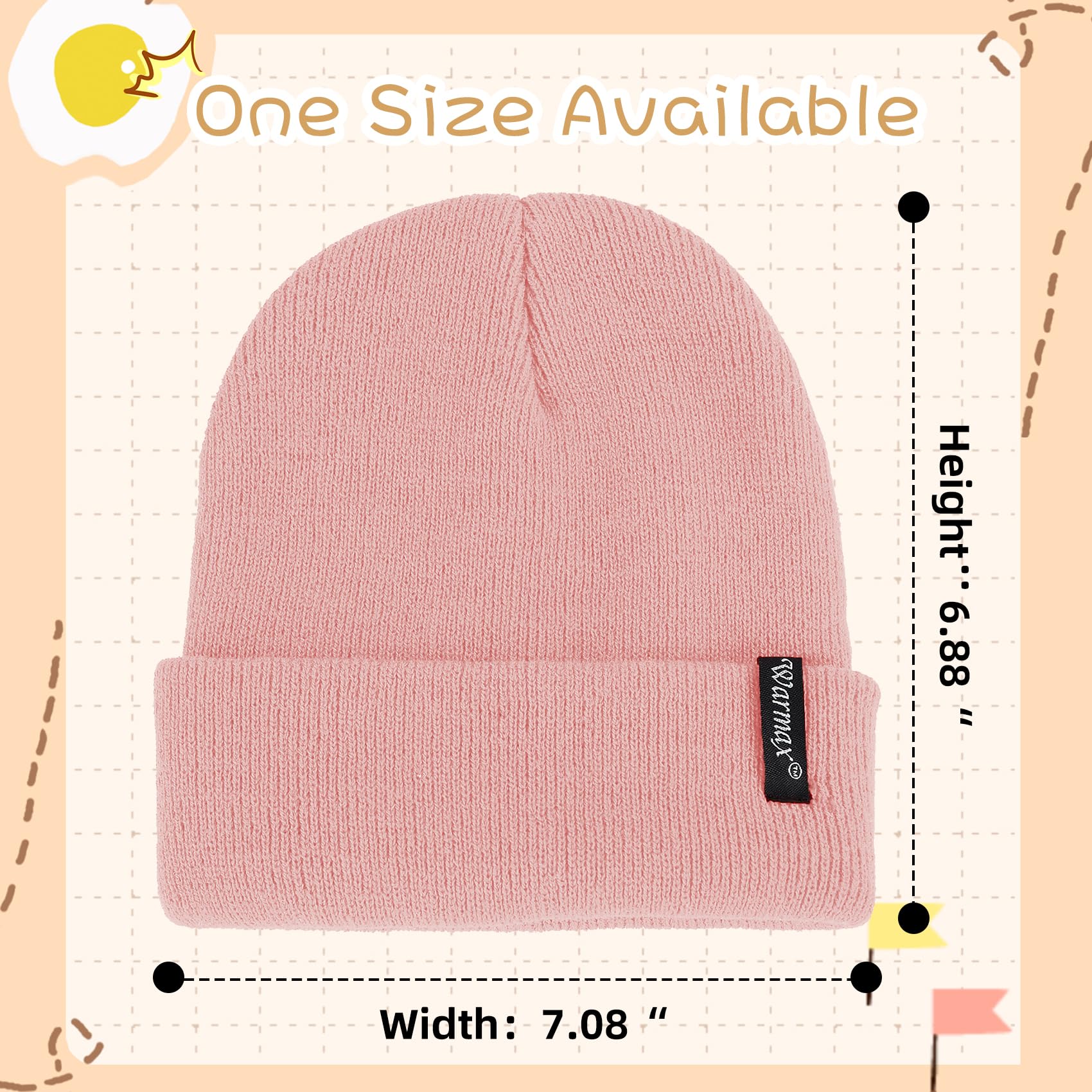 Durio Baby Beanies - Warm Winter Knit Hat for Baby Boys & Toddlers - Soft & Cozy Infant Beanie for Cold Weather - Perfect for Outdoor Play, Snow Days & Winter Adventures