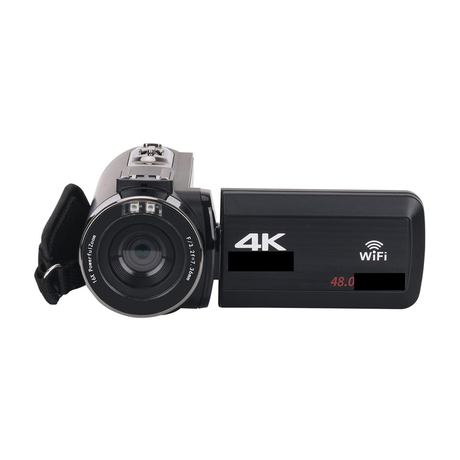 4K 48MP Digital Video Camera - AUBEST Full HD Camcorder with 18X Wide Angle, Time Lapse & Loop Recording for Vlogging, YouTube Streaming (Includes 16G SD Card) - Perfect for Travel Vlogs, Live Streaming & Home Videos