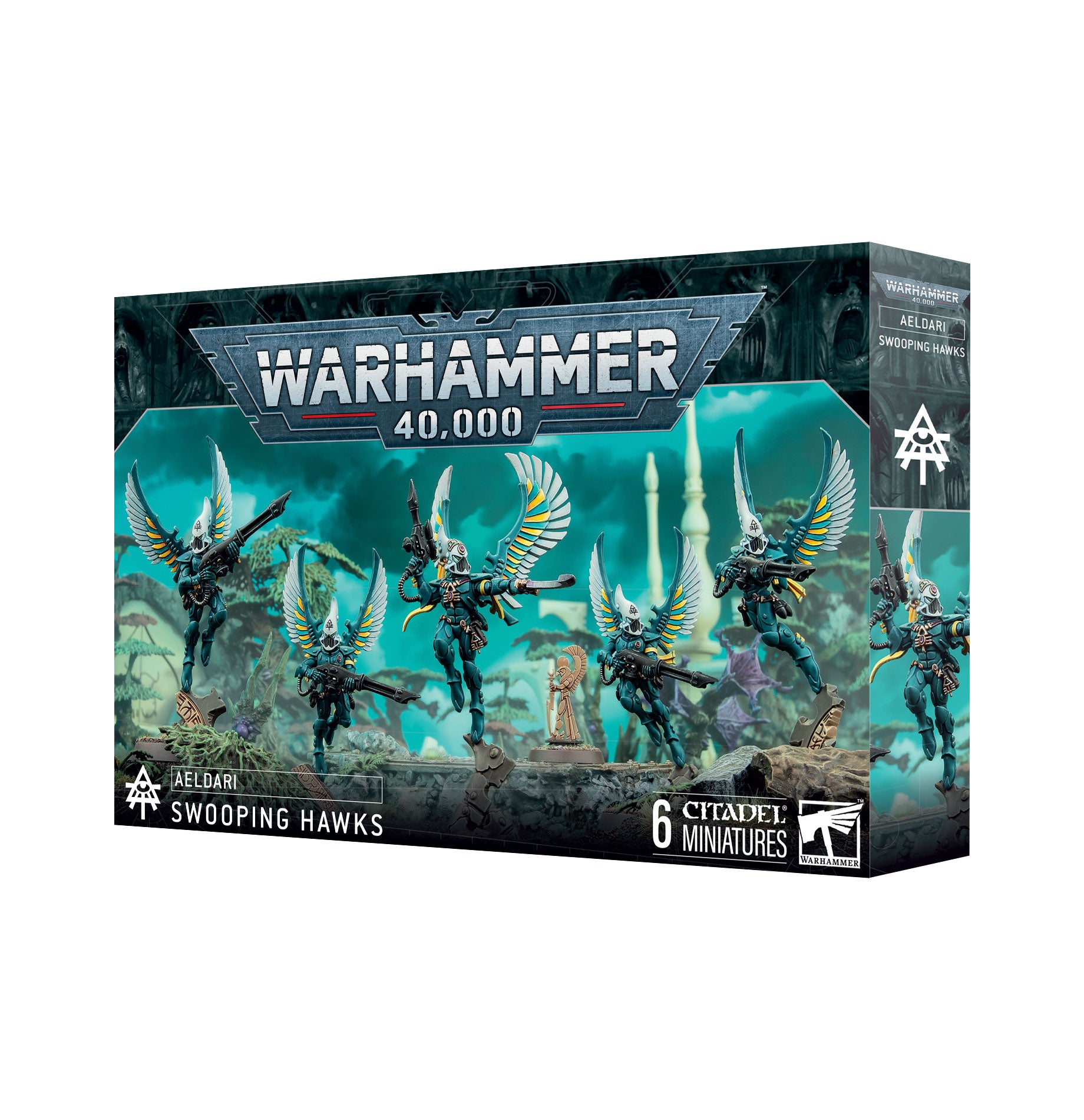 40K Warhammer Aeldari Swooping Hawks Miniatures - Fast Attack Flying Units for Tabletop Wargaming & Collection