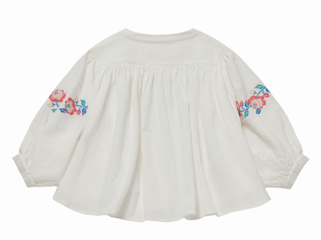 CERA UNA VOLTA CHRISTELLE BLOUSE for Girls (Ages 10-16 Years) - Elegant Floral Blouse for School, Parties & Special Occasions