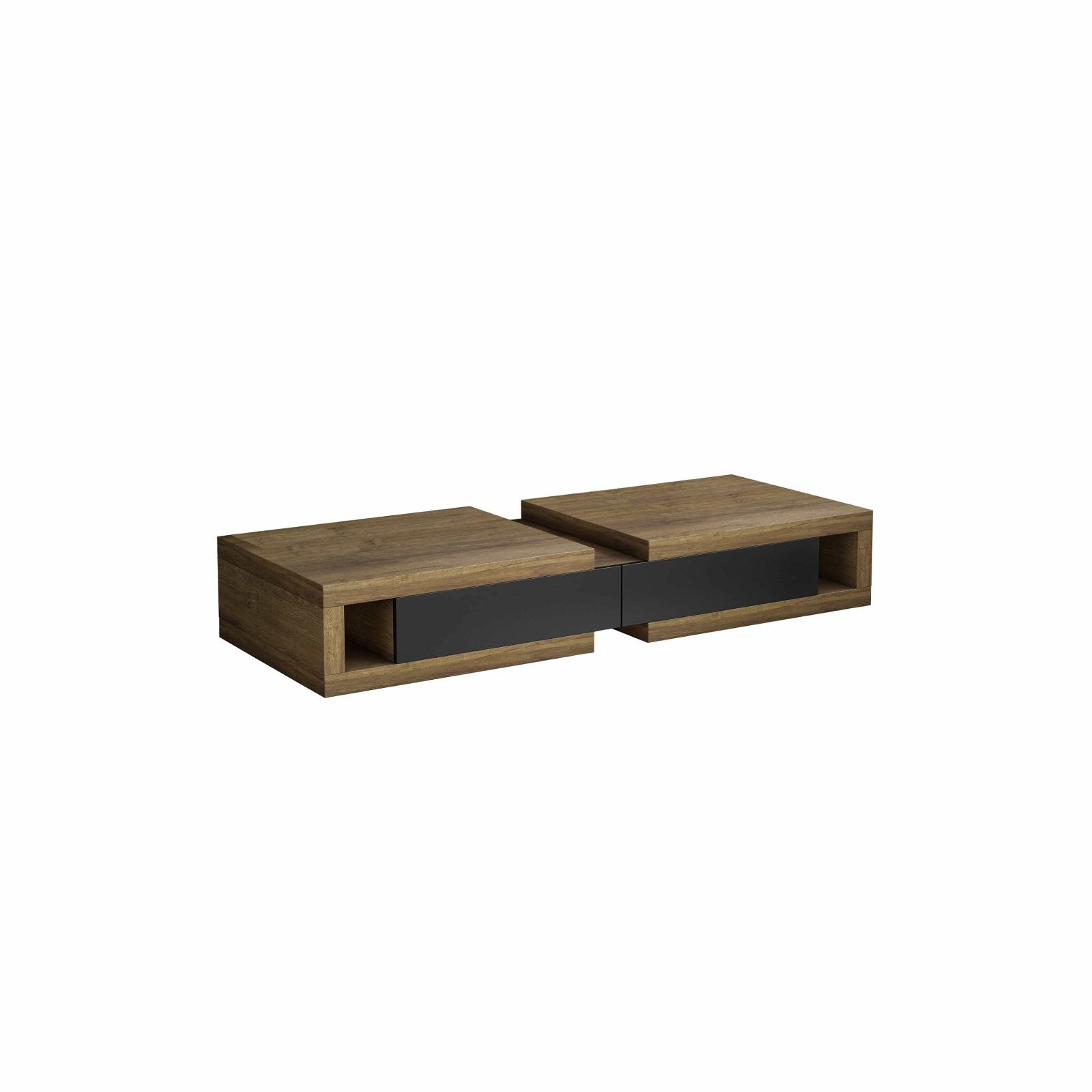 Tauris™ 250cm Dark Oak Split Expandable TV Stand - Perfect for Living Room, Home Theater & Entertainment Centers