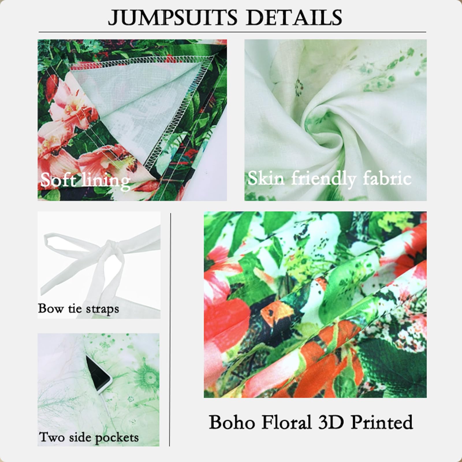 Plus Size Overalls for Women - 3D Printed Christmas Jumpsuit with Spaghetti Straps & Pockets | Wide Leg Romper for Holiday Parties & Casual Outings